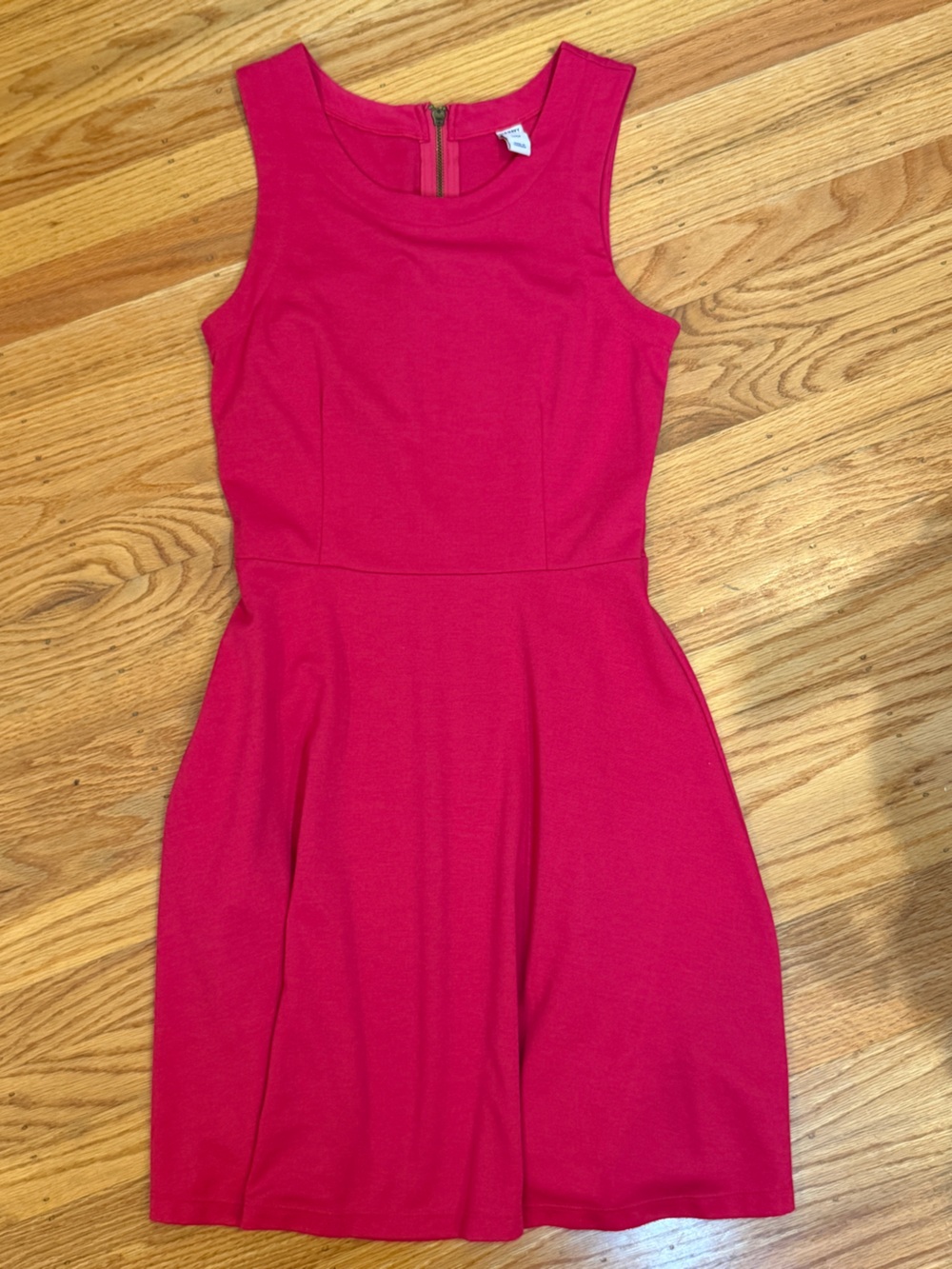 Old Navy Hot Pink Sleeveless Fit-and-Flare Midi Dress